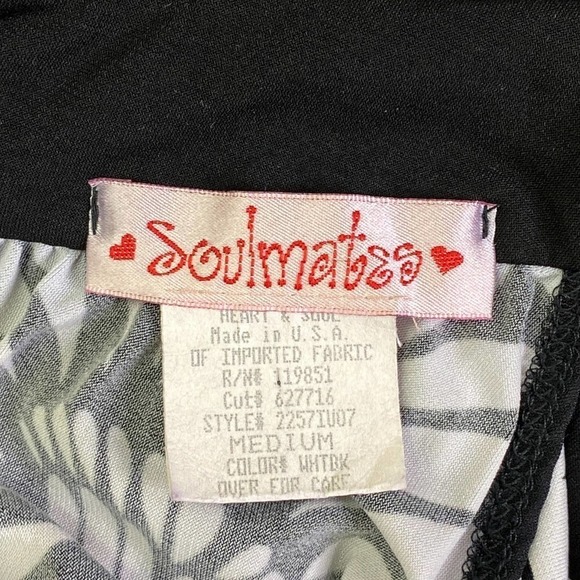 SOULMATES Multicolored Floral Print Sleeveless High Neck Tunic Blouse Medium - Picture 8 of 11